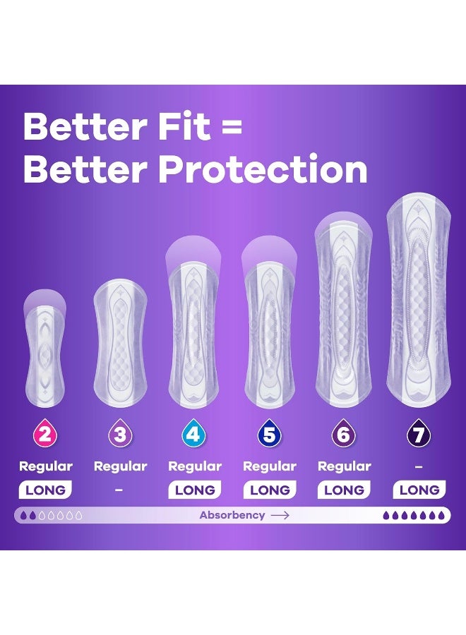 Always Discreet فوط طويلة الحجم للنساء من أولويز ديسكريت - 54 قطعة - Image 5