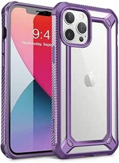 SupCase Supcase unicorn beetle exo series case for iphone 12 pro max (2020 release) 6.7 inch, premium hybrid protective clear bumper case (purple) 