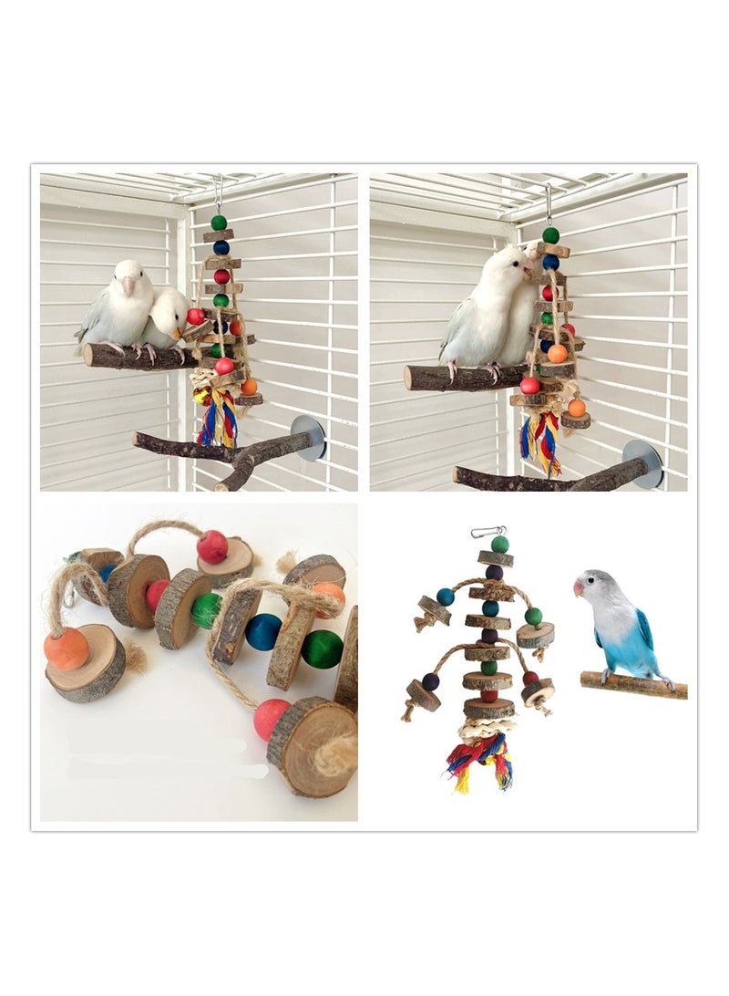 عبوتين من ألعاب الطيور، لعبة مضغ للببغاء، مناسبة للببغاوات الرمادية الأفريقية، والببغاوات، والببغاوات الصغيرة، وألعاب الطيور الصغيرة والمتوسطة الحجم التانية. - Image 2