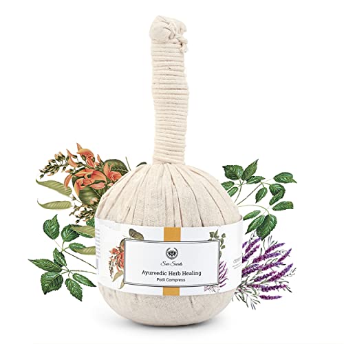 Seer Secrets 100% Natural Ayurvedic Herbal Manual Massager Potli, Pain Relief, Knee, Muscles Relaxation, Neck, Back, Legs, Increase Blood Circulation for Men Women - 180GM - Image 1