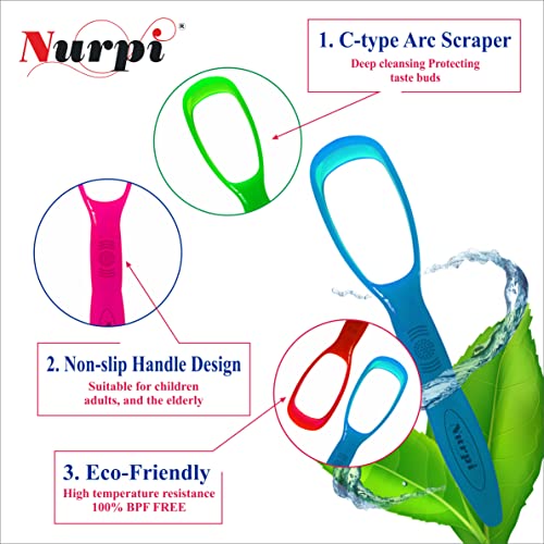 nurpi plastic tongue cleaner for new generation pack of 3 - Image 3