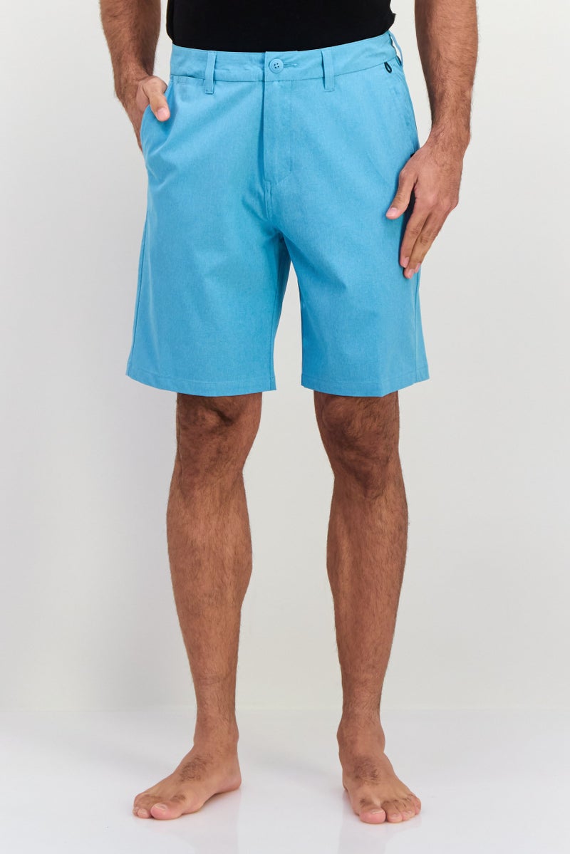 QUIKSILVER Men Regular Fit Heather Beachwear Shorts, Light Blue - Image 1