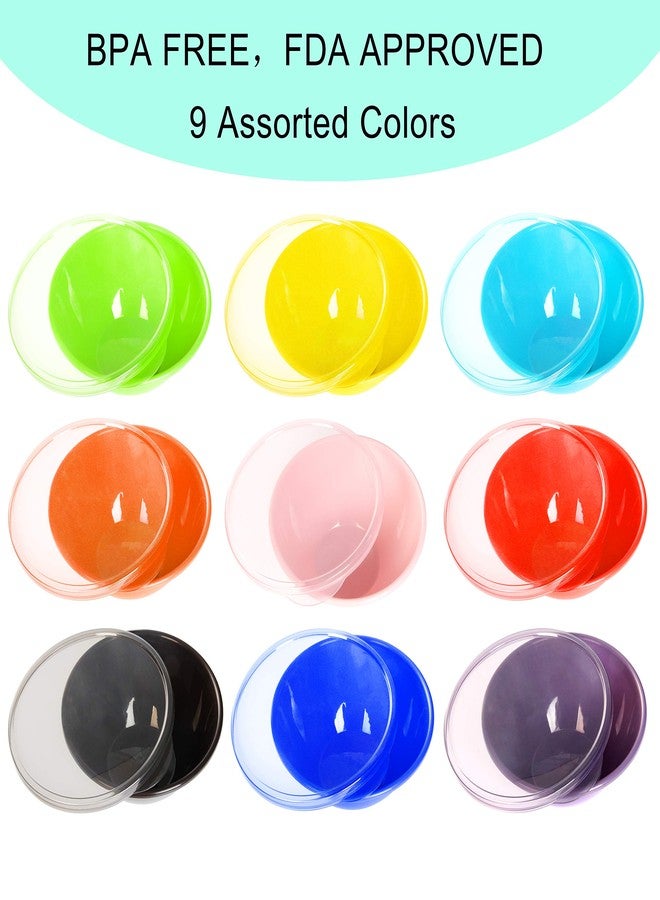 Youngever 22 Ounce Plastic Food Storage Containers with Lids, Cereal & Soup Bowls, Set of 9 in 9 Assorted Colors - Image 5