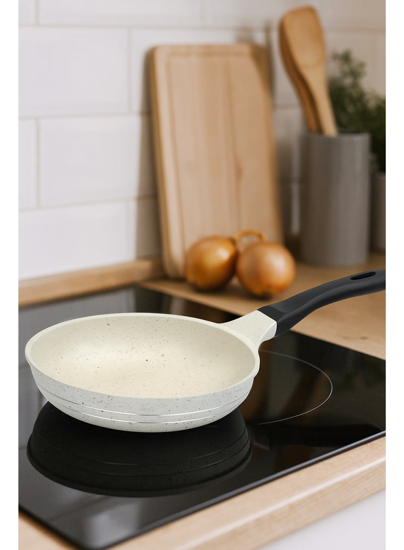 سونكس مقلاة 28 سم ماك – طلاء رخامي متميز مع مقبض ناعم - Image 5