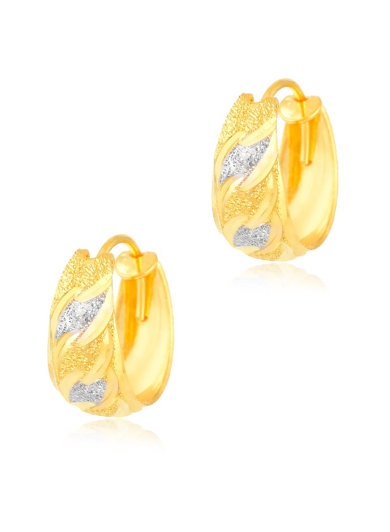 BAFLEH JEWELLERY Stunning 22kt Gold Bali Earrings for a Glamorous Look - Image 1