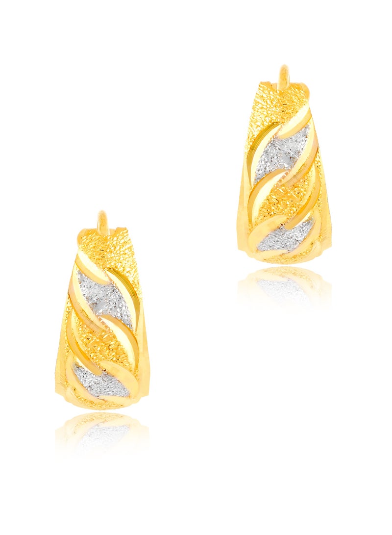 BAFLEH JEWELLERY Stunning 22kt Gold Bali Earrings for a Glamorous Look - Image 2