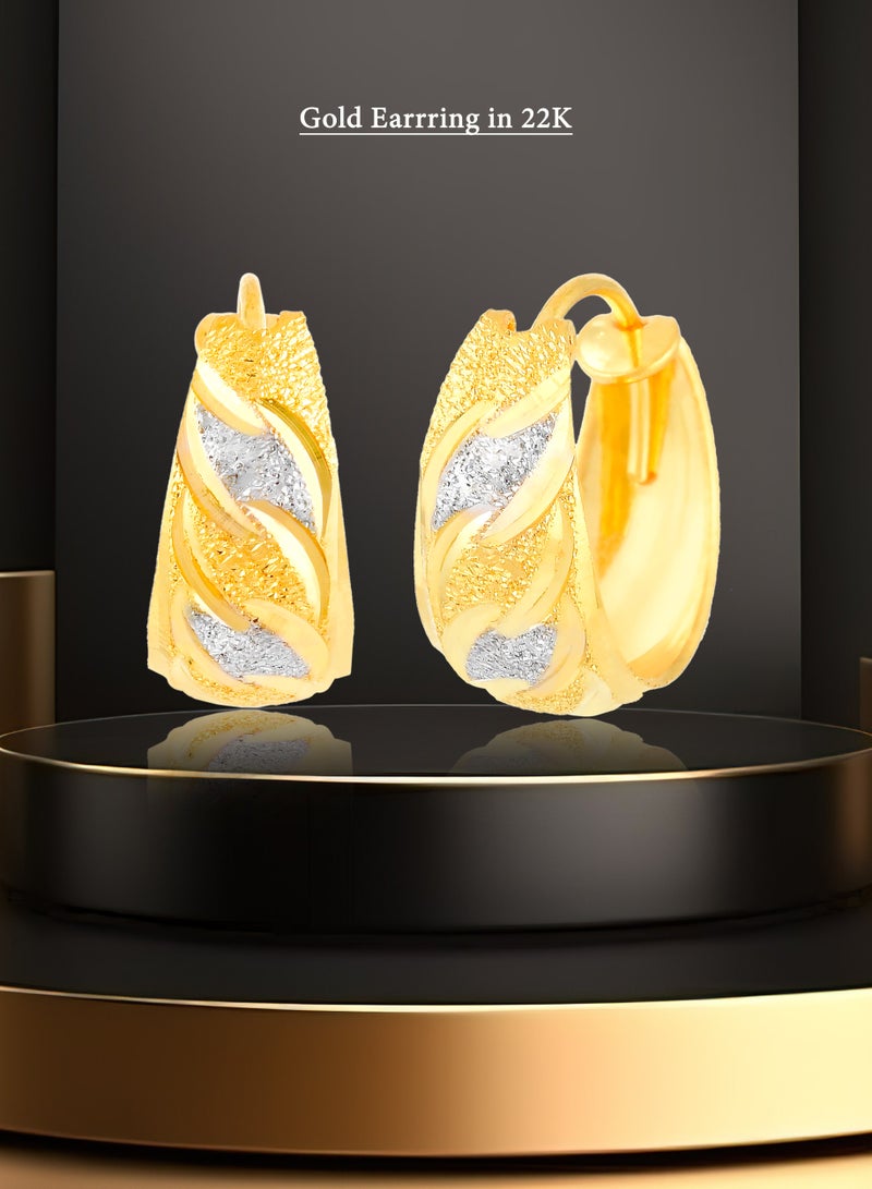 BAFLEH JEWELLERY Stunning 22kt Gold Bali Earrings for a Glamorous Look - Image 4
