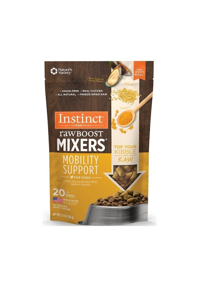 Instinct Raw Boost Mixers Mobility Support Freeze Dried Dog Food Topper - 5.5OZ - Image 1