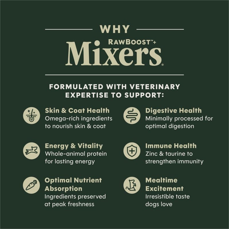 REF. Instinct Raw Boost Mixers Mobility Support Freeze Dried Dog Food Topper - 5.5OZ - Image 4