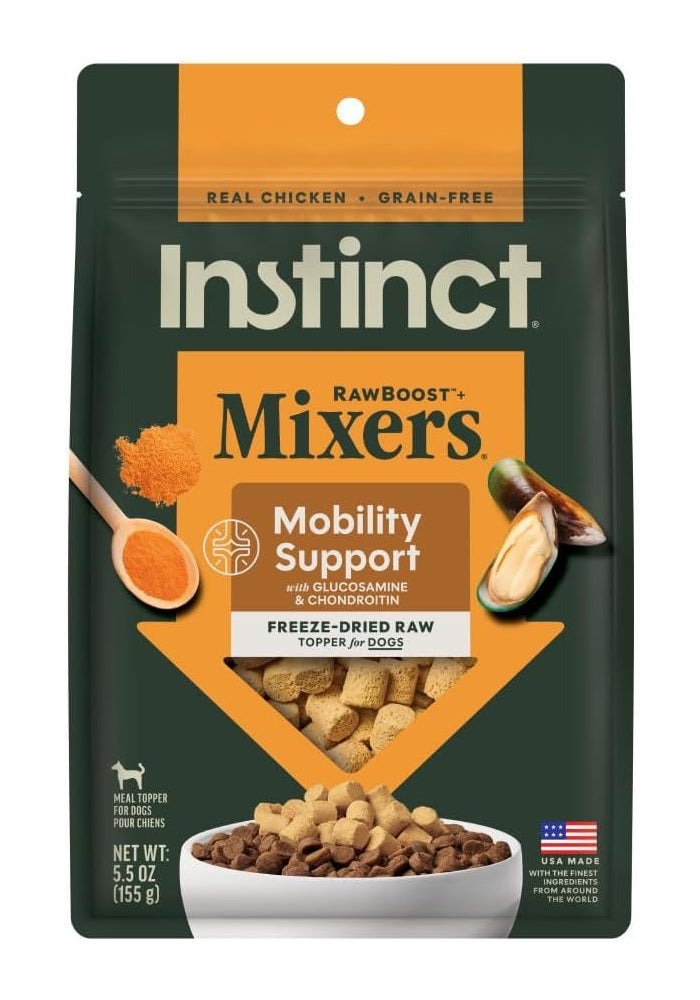 REF. Instinct Raw Boost Mixers Mobility Support Freeze Dried Dog Food Topper - 5.5OZ - Image 1