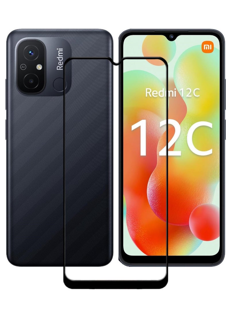 ACLIX Antistatic ESD Dustproof Premium Quality High Definition Tempered Glass Screen Protector Designed For Xiaomi Redmi 12C - Image 1