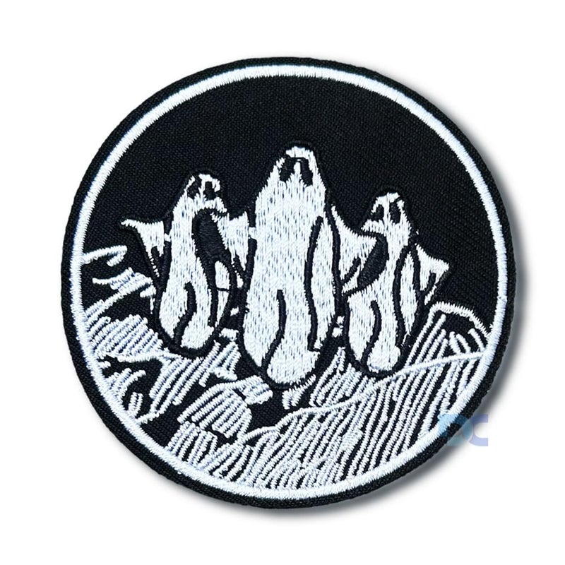 D Care World Ghost Geister On Night Iron Patch Spirit Patches Ironing Boards Tabs Patches Embroidered Badge Iron On Sew On Emblem Cloth Stickers  - Image 2