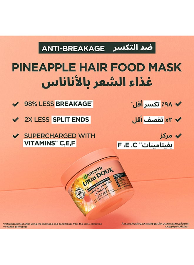 Garnier Ultra Doux Hair Food Anti-Breakage Pineapple 3-In-1 Hair Mask For Long Fragile Hair  - Image 2