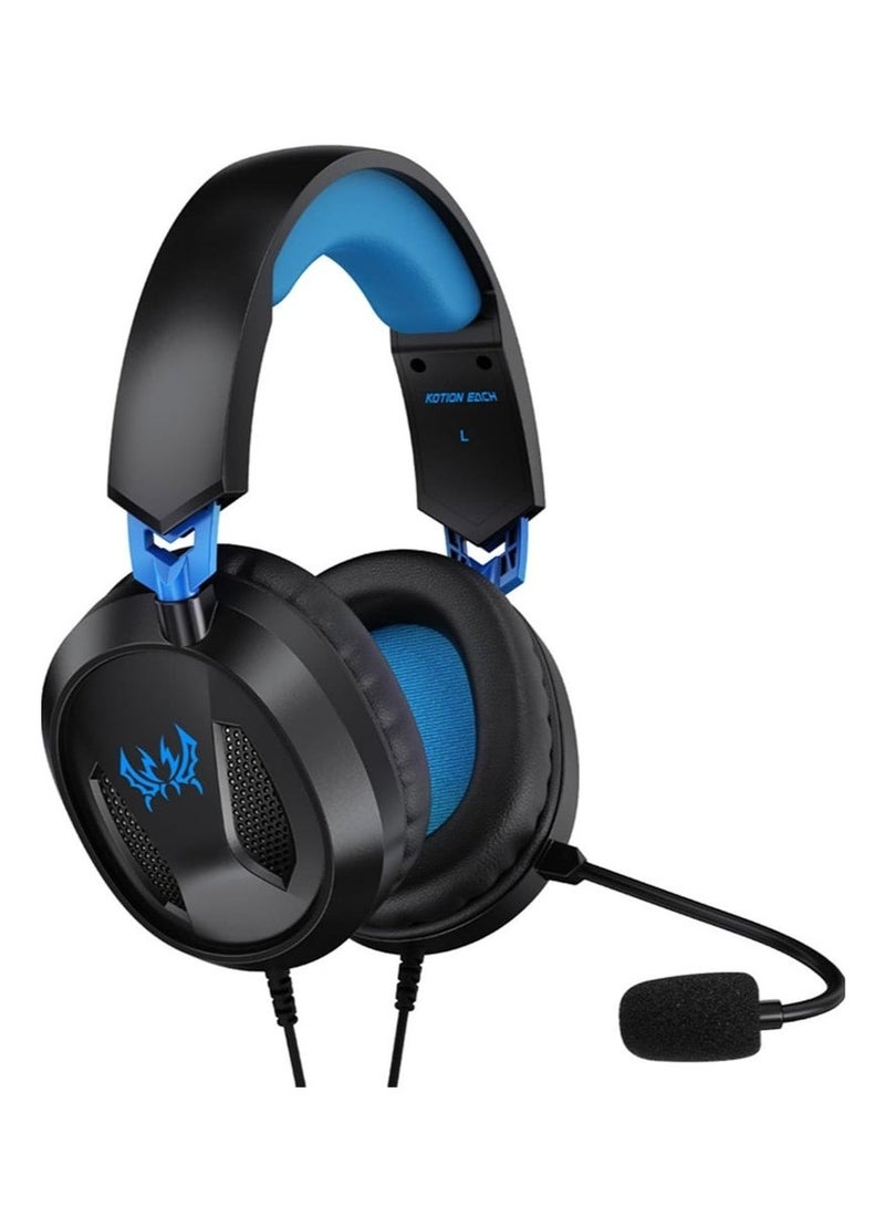 TIGER G3100 Wired Gaming Headset – Over-Ear Headphones with Noise--Isolating Memory Foam Ear Cushions, Adjustable Headband, and Omni-Directional Mic – Ideal for PS5, PS4, Xbox, Laptop, Tablet, Mobile – Enhanced Audio for Immersive Gaming & Streaming  - Image 3