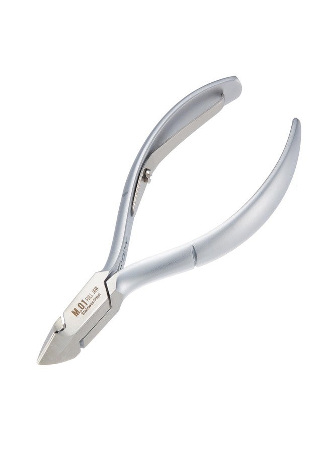 NGHIA Stainless Steel Nail Nipper - M-01, Precision Acrylic Nipper with Grey Plated Jaw, Curve Handle, and Single Spring - Image 5