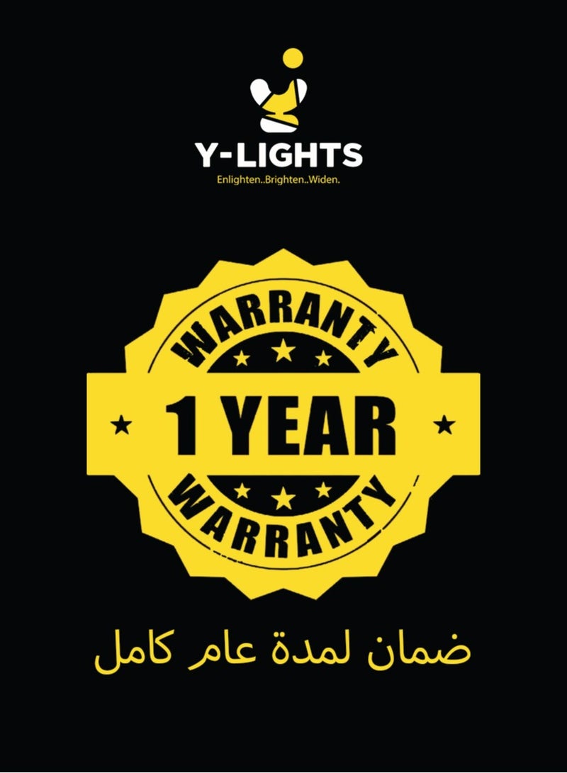 Y-LIGHTS Wall Lamp - Gold And White- Material: Steel And Supported Fabrics Color: Electrostatic Gold And White Dimensions (cm) : 15 (L) * 13 (W) * 38 (H) -+1 year warranty - Image 2