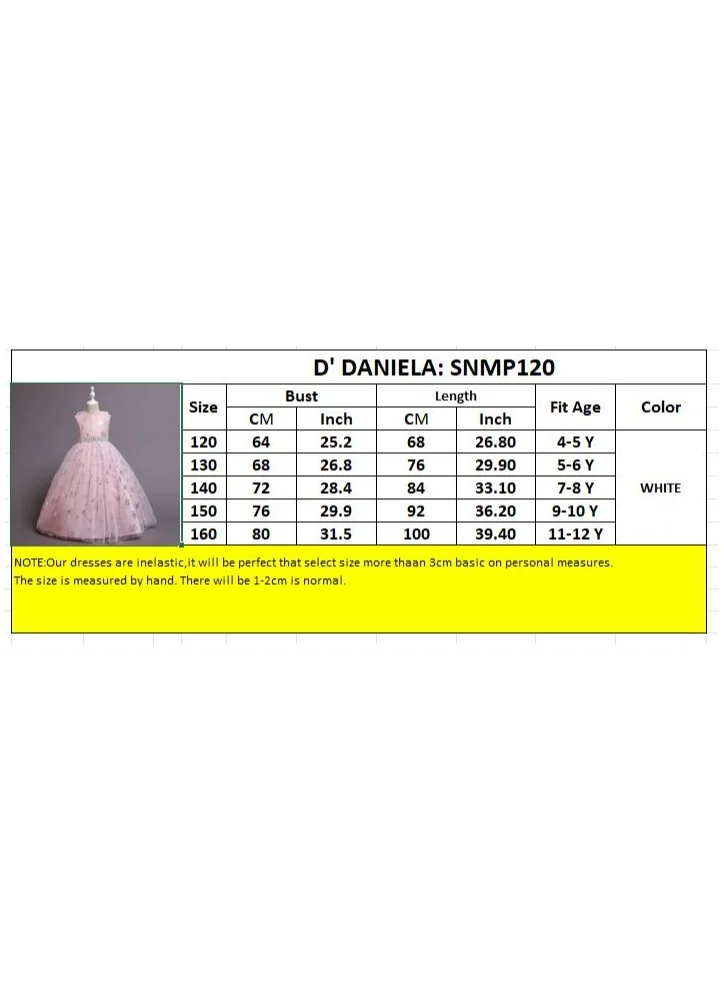 دىدانيالا D' Daniela - Snowflakes long maxi dress Peach