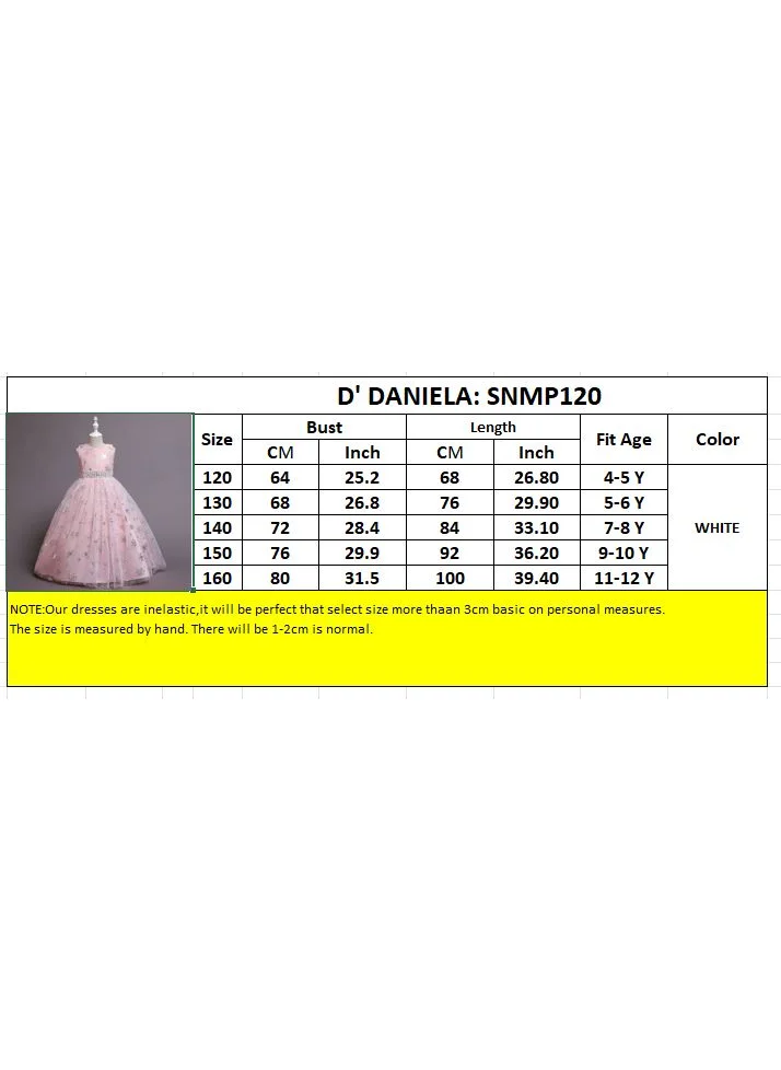 دىدانيالا D' Daniela - Snowflakes long maxi dress Peach