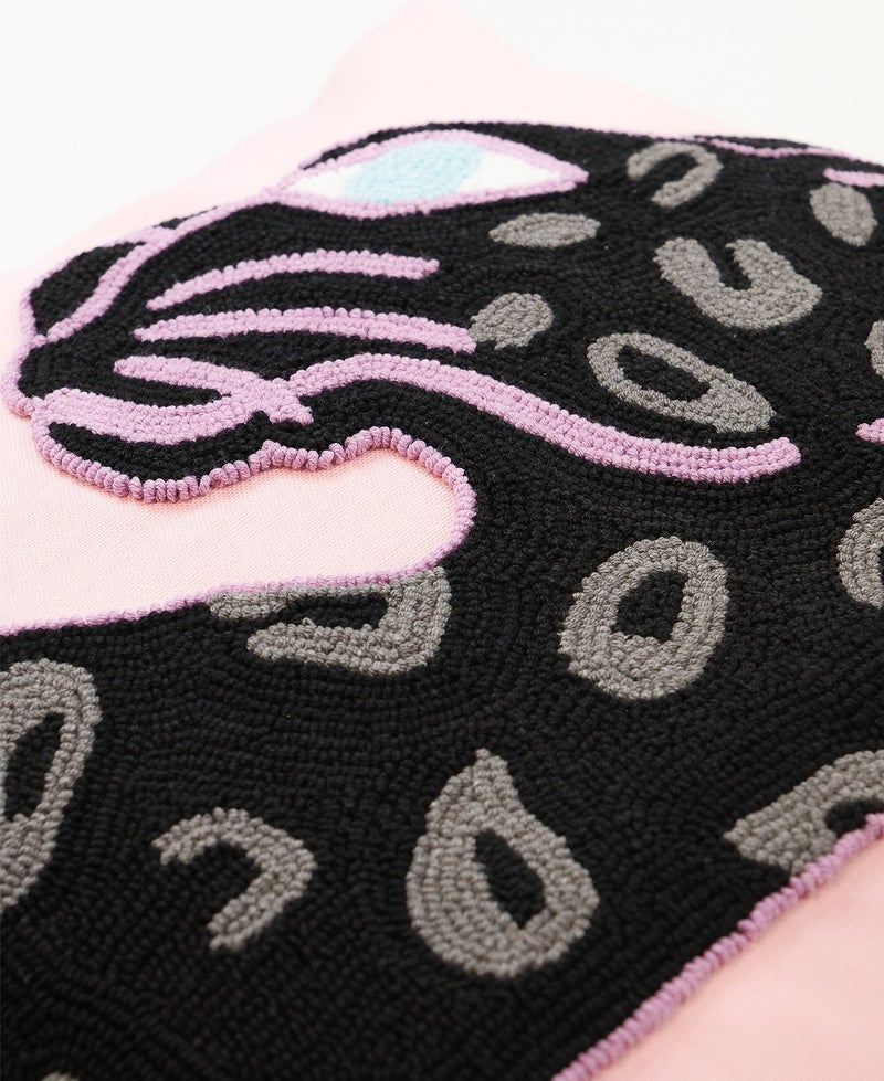 Galia Tasarım Galia Design Black Leopard Punch Cushion Cover  - Image 4