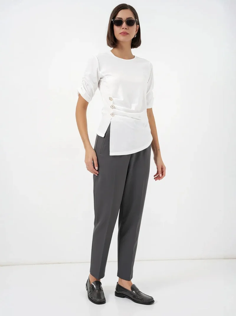 بيغ دارت BDART Crew Neck Buttoned Blouse