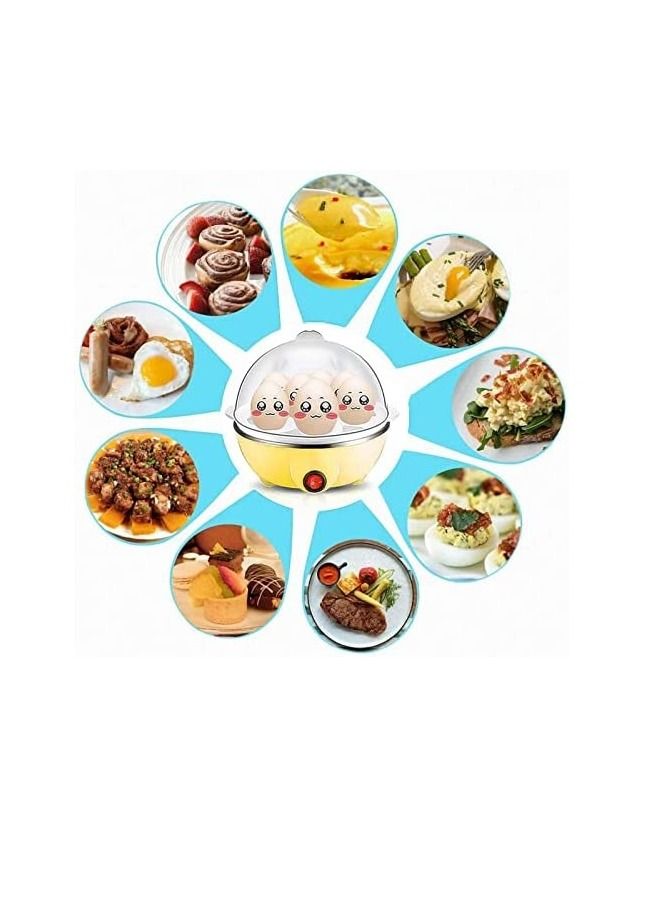 Stainless Steel Electric Egg Boiler  Yellow/White - Image 3