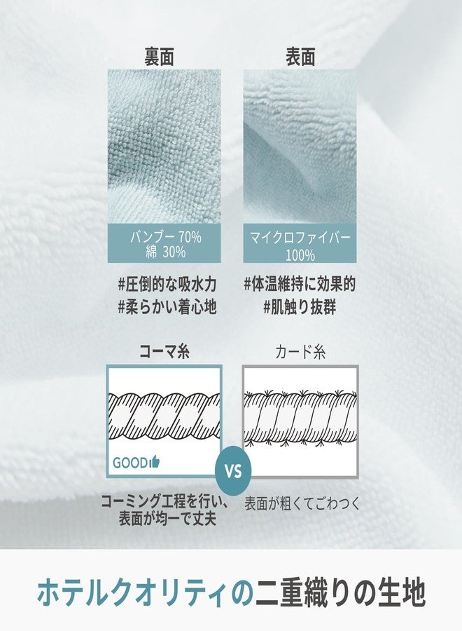 Konny منشفة كونى للأطفال بغطاء رأس، فاخرة وسميكة وناعمة الملمس، ماصة، مصنوعة من رايون البامبو وقطن، منشفة استحمام وشاطئ للأطفال، أوكو-تيكس، للأطفال حديثي الولادة من الأولاد والبنات (نعناعي، متوسط)  - Image 4