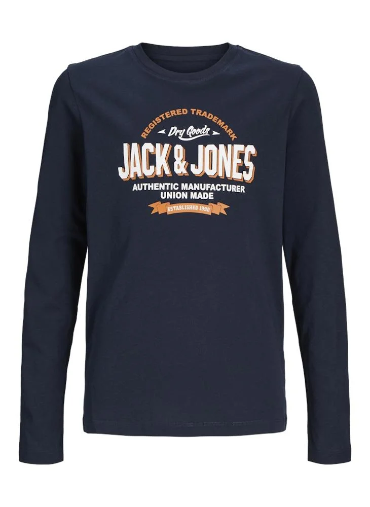 Jack & Jones Junior Kids Slogan Crew Neck T-Shirts