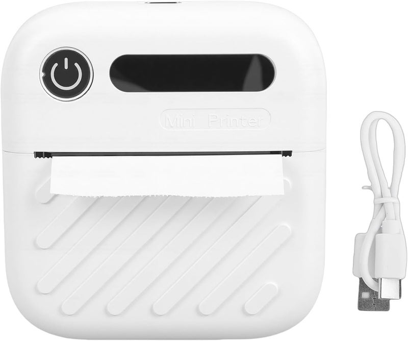 AUNMAS Sticker Printer, 10 Meters Bluetooth Connectivity APP Control 200 DPI Resolution Thermal Label Printer for Home School Office - Image 2