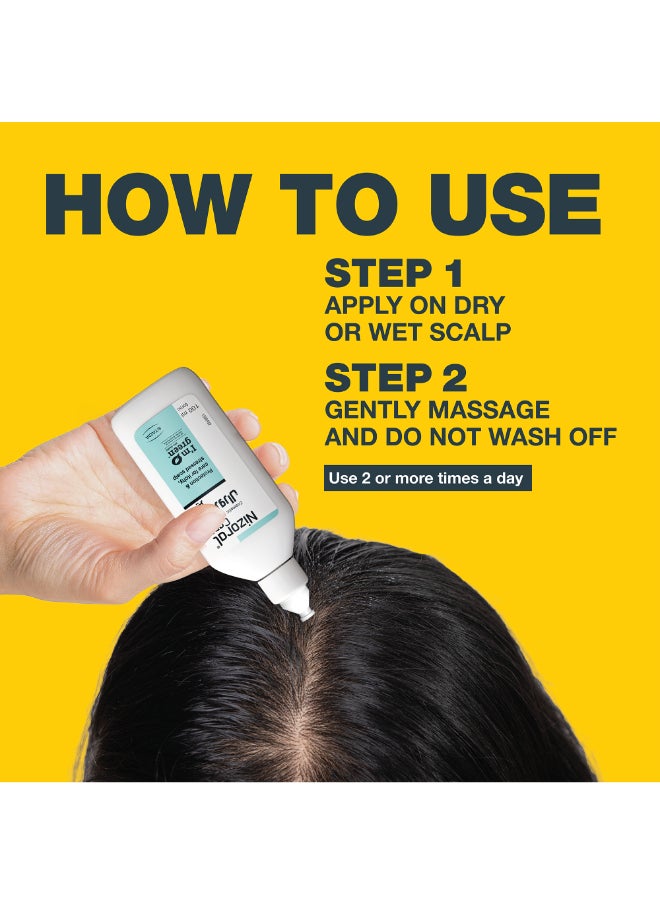 Nizoral Leave-in Scalp Tonic, Soothes Itchy Irritated Scalp, Provides Cooling Relief, Hydrates and Balances, Lightweight Leave-In Formula, For All Hair Types, 100ml