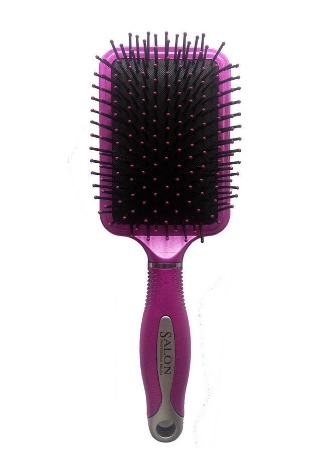Foreign Holics - Velvet Touch Soft Bristle Paddle Flat Hair Brush 10 Inches For Men And Women (Multicolored) - Image 1