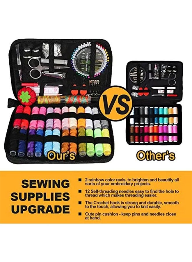 132Pcs Mini Portable Sewing Supplies Accessories For Adults, Beginners, Children, Travelers, Emergency Repairs, Home Diy, Including Thread, Needles, Scissors  - Image 2