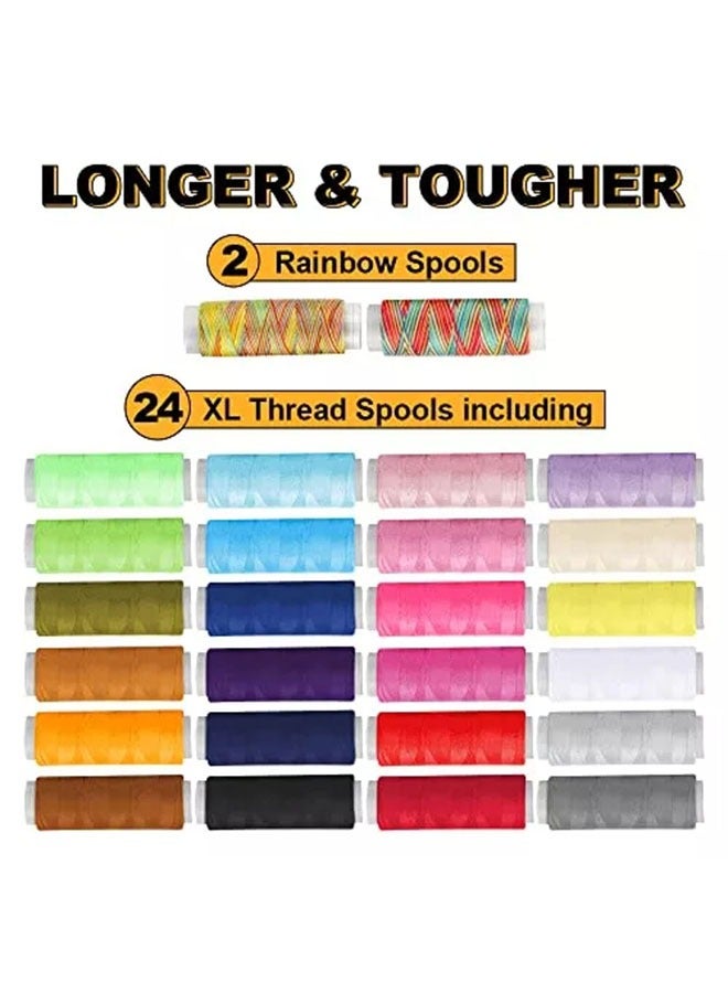 132Pcs Mini Portable Sewing Supplies Accessories For Adults, Beginners, Children, Travelers, Emergency Repairs, Home Diy, Including Thread, Needles, Scissors  - Image 3