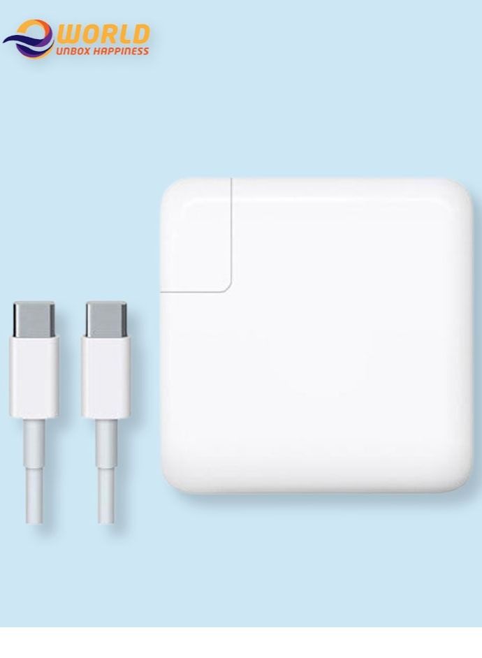 Eworld 96W USB-C Fast Charger for MacBook Pro/Air, Power Adapter with Type-C Cable, Compatible with 16/15/14/13'' 2016 – 2020 Laptops, Tablets & Smartphones, Supports Thunderbolt & iPhone 15 Charging. Included USB C to C Cable (6.57ft/2m)  - Image 2
