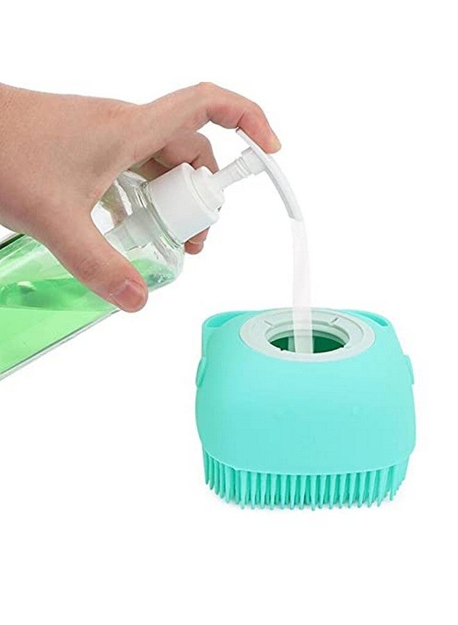 Luxula Multifunction Silicone Soft Body Cleaning Bath Scrubber Brush Shampoo Shower Dispenser with Handle (Multicolor: 1 Pcs) - Image 2