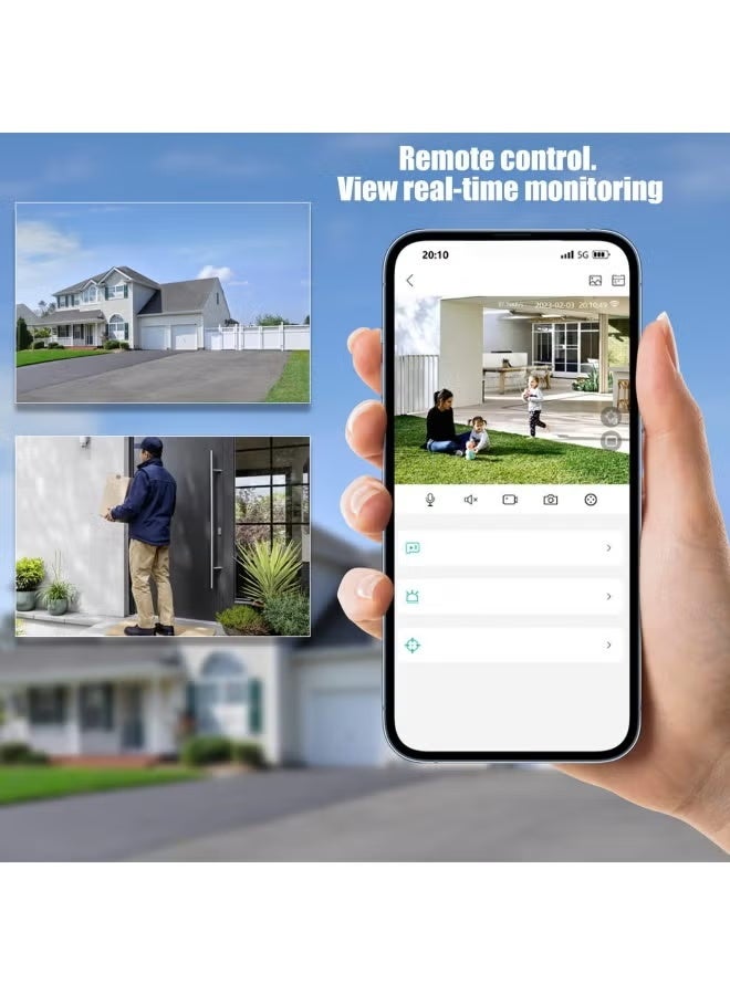 ELTRAZONE Smart WiFi Dual Lens Security Camera – Full-Color Night Vision, Motion Detection, Two-Way Audio, Remote App Control, 360° Home Monitoring - Image 5