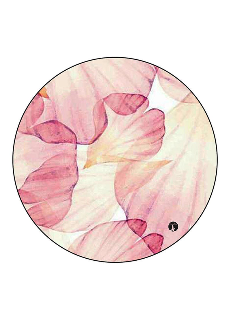 RKN Flowers Printed Large Round Pin Badge Multicolour - Image 1