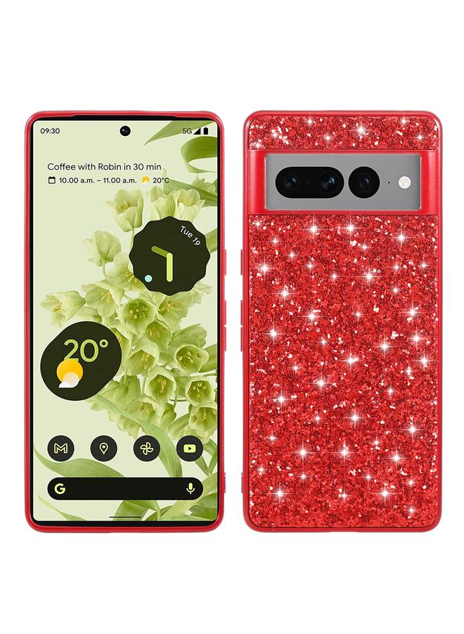 The Bros Case Cover For Google Pixel 7a Glitter Powder Shockproof TPU Phone Case Cover - Image 1