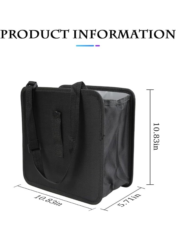 Foldable Trash Can, Hanging Waterproof Leakproof Storage Bag with Large Capacity, Car Interior Accessories (Large) - Image 2