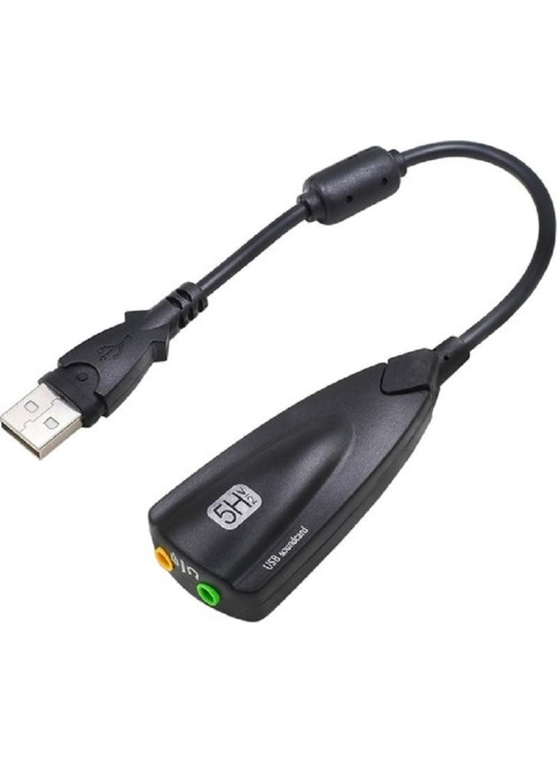 Steel - USB To Sound Card Virtual 7.1 Series 5hv2 12 Channel Equalizer - Image 1