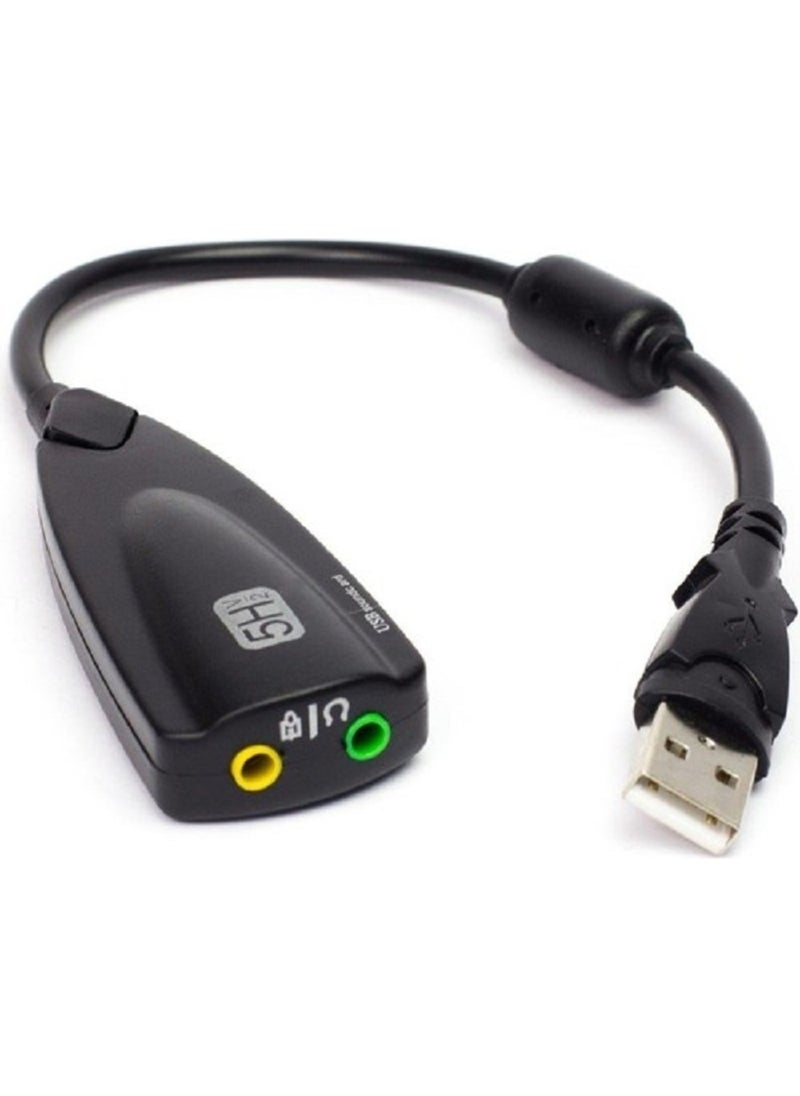 Steel - USB To Sound Card Virtual 7.1 Series 5hv2 12 Channel Equalizer - Image 1