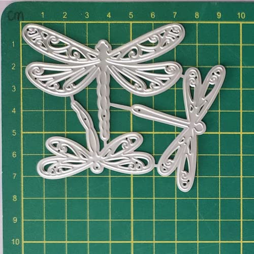 hinana 3pcs/Set Beautiful Dragonflies Frame Metal Die Cuts,Dragonfly Cutting Dies Cut Stencils for DIY Scrapbooking Photo Decorative Embossing Paper Dies for Scrapbooking Card Making - Image 5