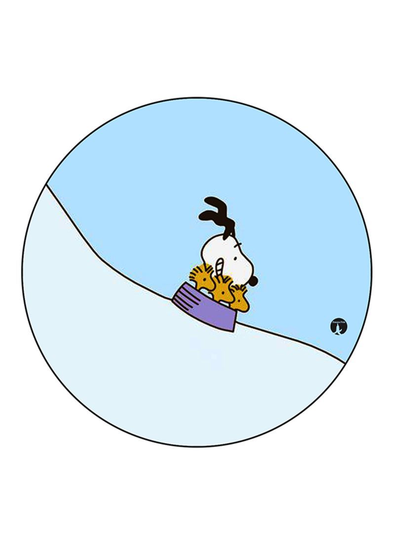 Snoopy Printed Mouse Pad Round  Multicolour