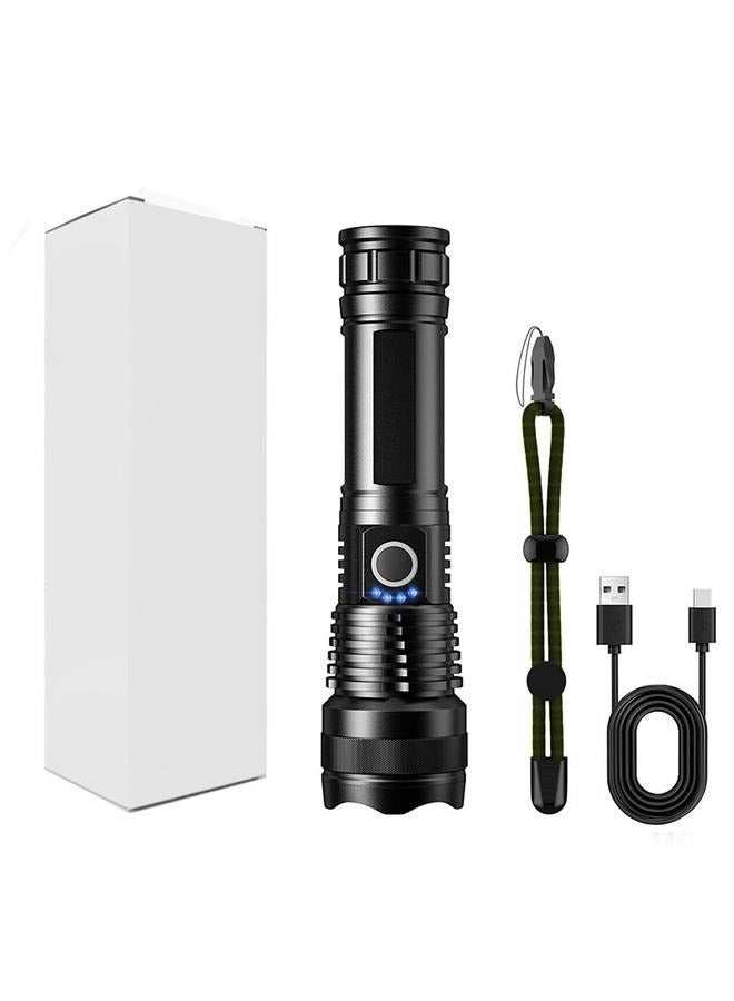 Rechargeable Flashlights, Portable LED Flashlight USB, High Powered Flashlight Long Lasting, Adjusting Flashlight Water Proof - Image 1