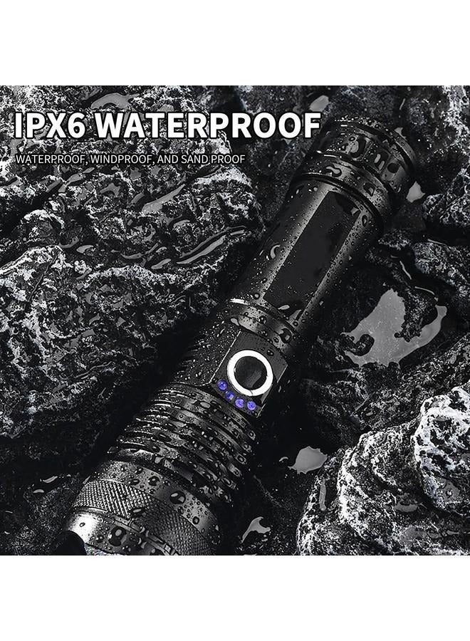 Rechargeable Flashlights, Portable LED Flashlight USB, High Powered Flashlight Long Lasting, Adjusting Flashlight Water Proof - Image 3
