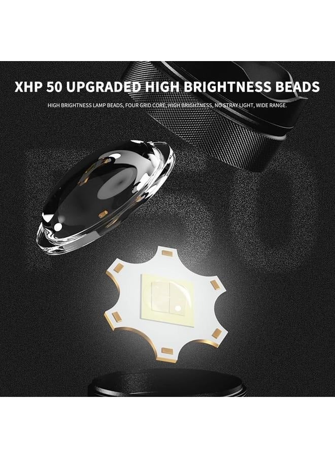 Rechargeable Flashlights, Portable LED Flashlight USB, High Powered Flashlight Long Lasting, Adjusting Flashlight Water Proof - Image 4