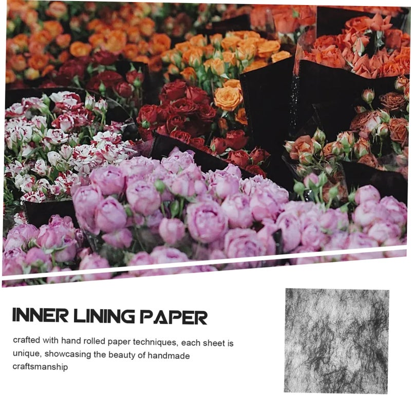Flower Wrapping Paper 50 Sheets Cotton Material Easy Application Perfect For Gifts - Image 5