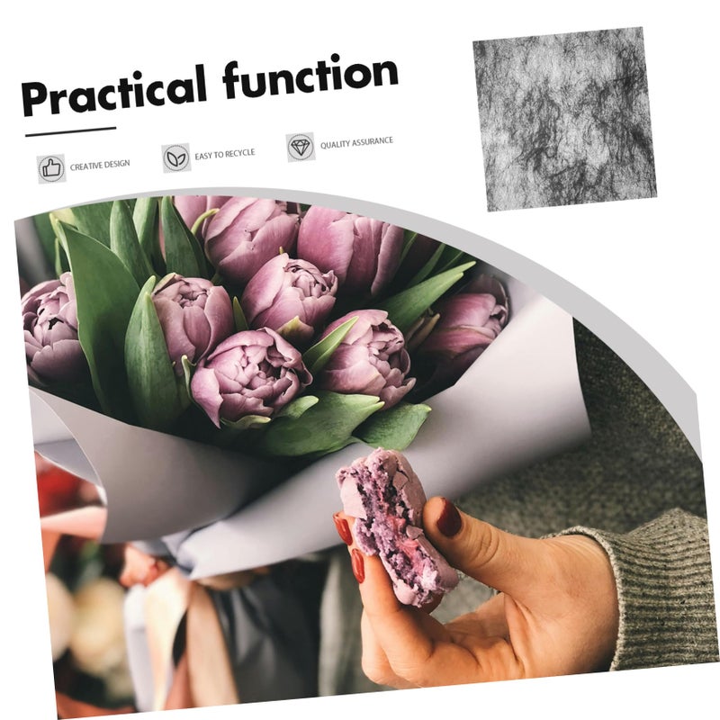 Flower Wrapping Paper 50 Sheets Cotton Material Easy Application Perfect For Gifts - Image 4