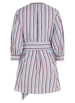 TOMMY HILFIGER Striped Tie Detail Shirt Dress  - Image 5