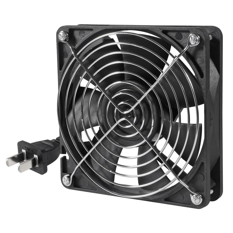 UMLIFE 1PACK EC 120mm x 25mm Dual Ball Bearings 120mm x 120mm x 25mm DIY Cooling Ventilation Exhaust Fan 110V 115V 120V 220V 240V AC Axial Case Muffin Fan - Image 1