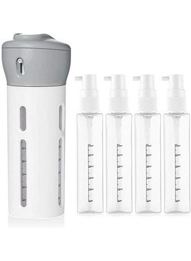 Prink 4 in 1 Travel Dispenser Bottle Set Travel Refillable Cosmetic Containers Set Plastic Leak Proof Travel Size Toiletries Liquid Lotion Container (Multi Color) - Image 5